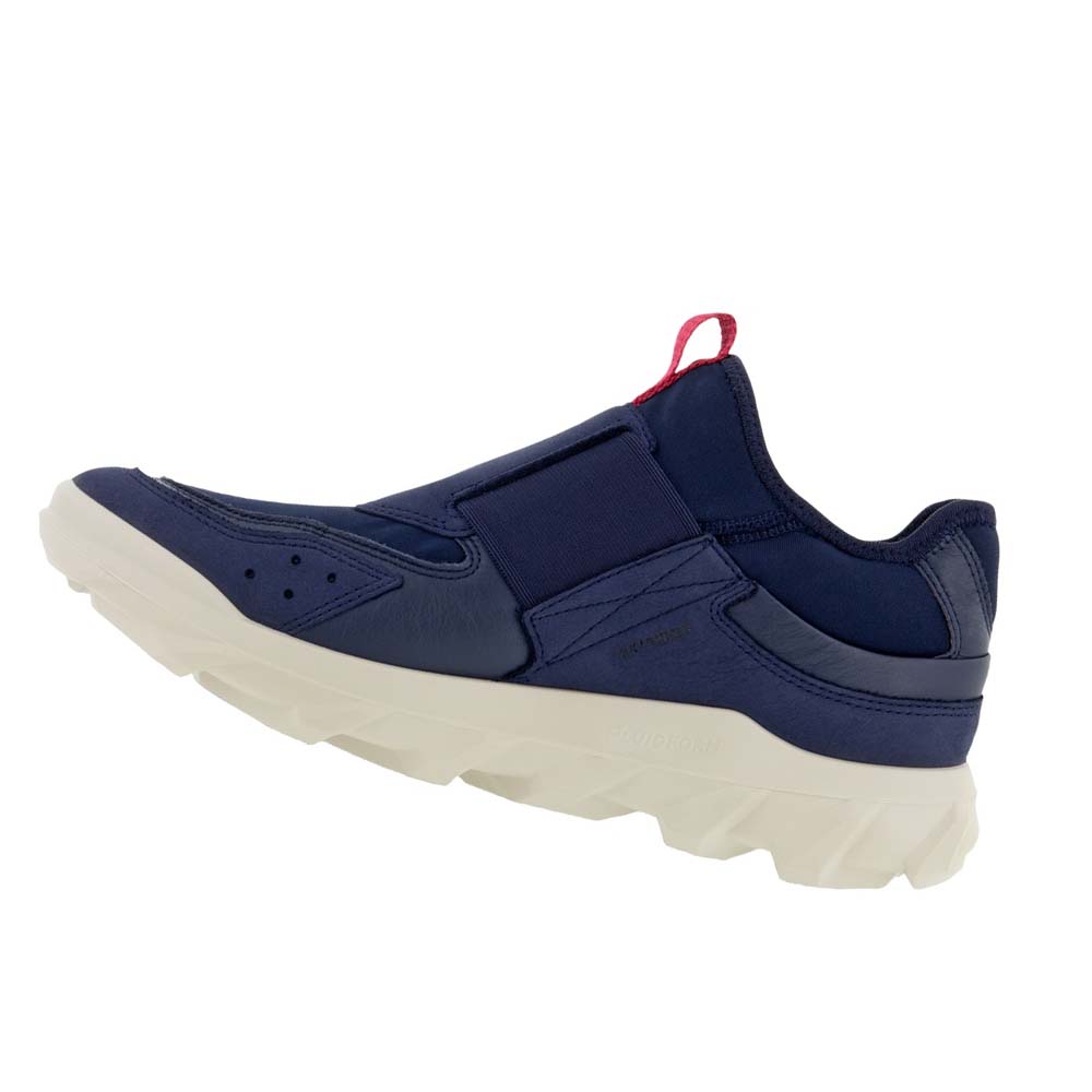 Women's Ecco Mx Low Slip On Sneakers Blue | Canada 229KOR